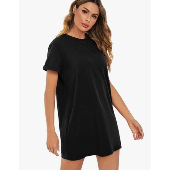 MILUMIA  STRAIGHT T-SHIRT DRESS - Picture 2 of 6